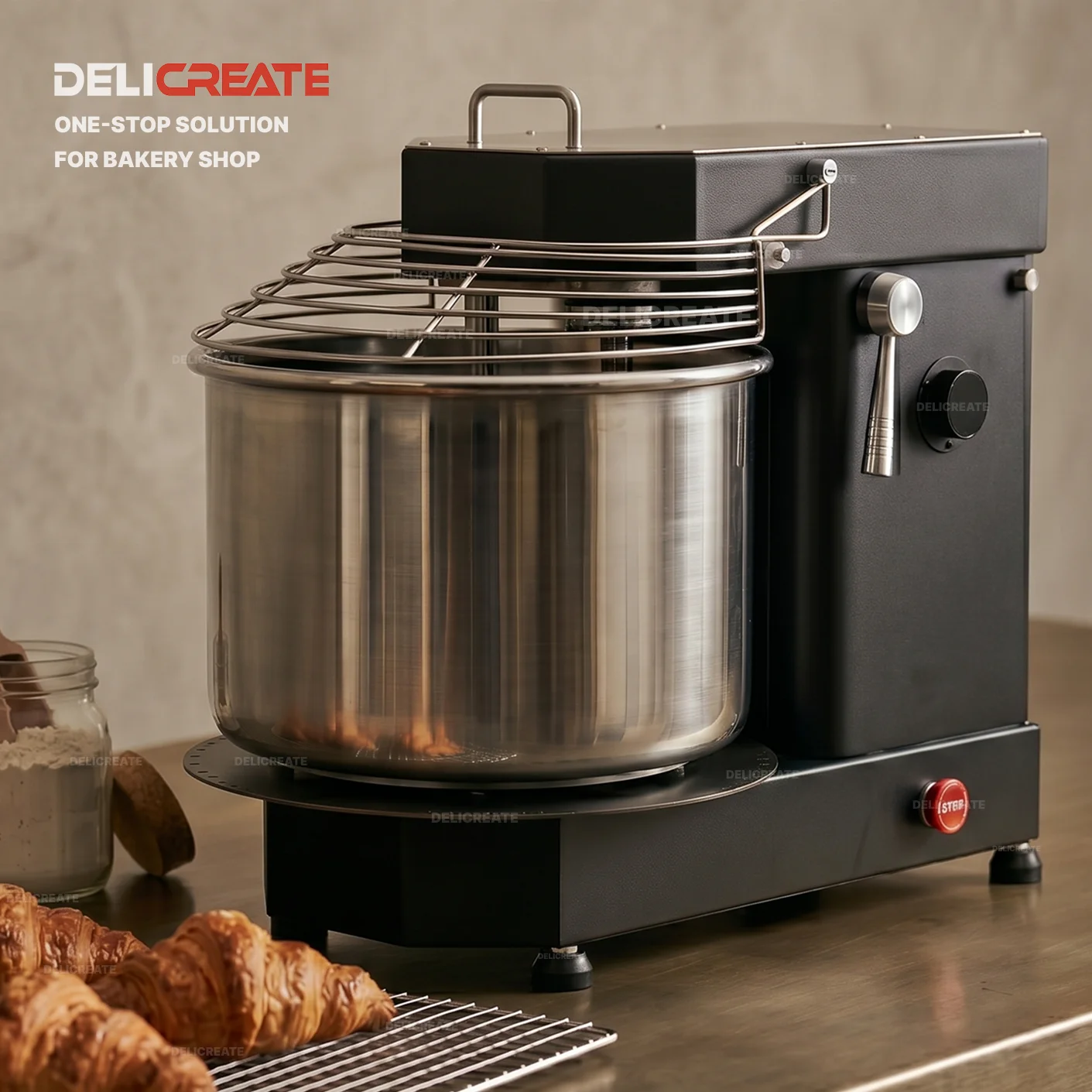 15L 20L 30L Tilt Head Spiral Dough Mixer Removable Bowl DC Motor 304 Stainless Steel Pizza Dough Kneader For Bakery