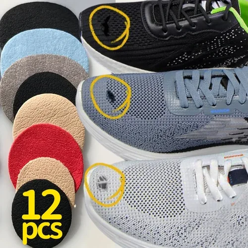 Parches autoadhesivos para reparación de ropa de talón, parches para zapatos deportivos interiores, agujeros, almohadillas para el talón de cuero, reparación de suelas de zapatos, 6/12 Uds.