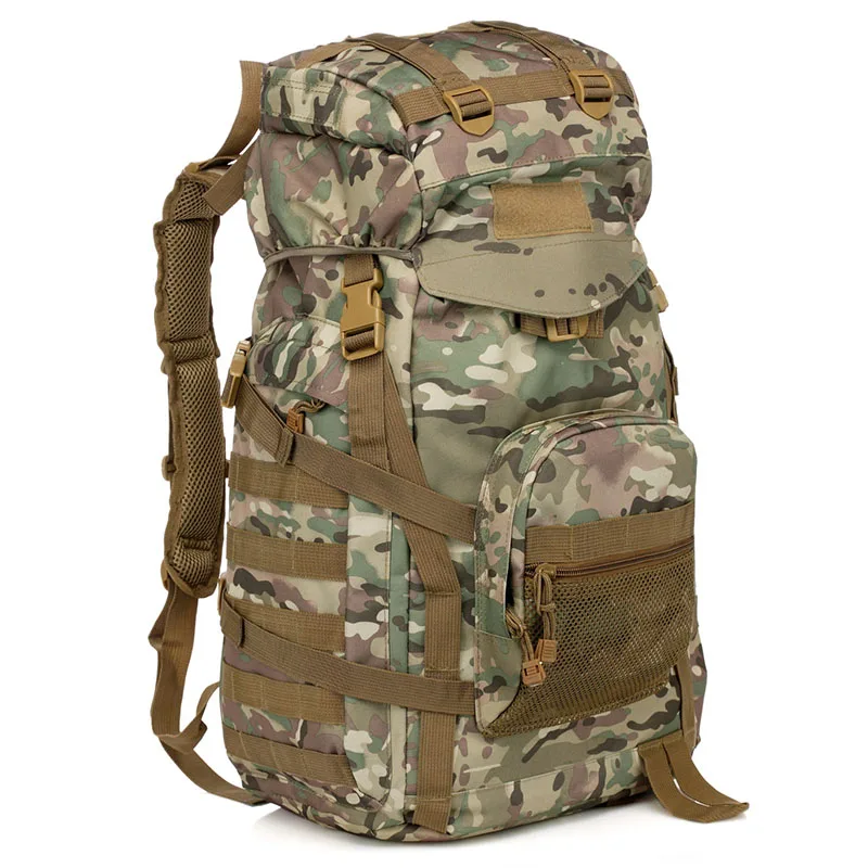 Imagem -04 - Russo Emr Camuflagem Mochila 60l Camping Montanhismo Mochila Viagem Ciclismo Ataque Tático Caminhadas Bolsas