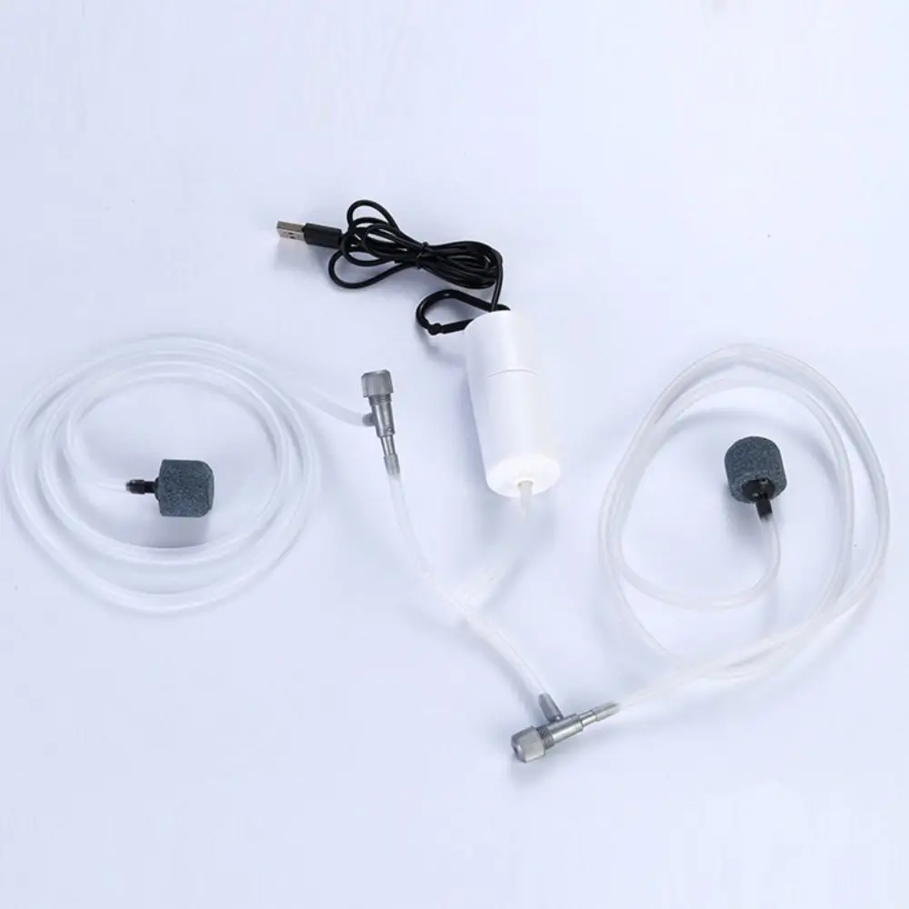 Durable Silent Oxygen Air Pump Mini Small Fish Tank Air Compressor Portable 5V 1W USB Aerator Oxygenator