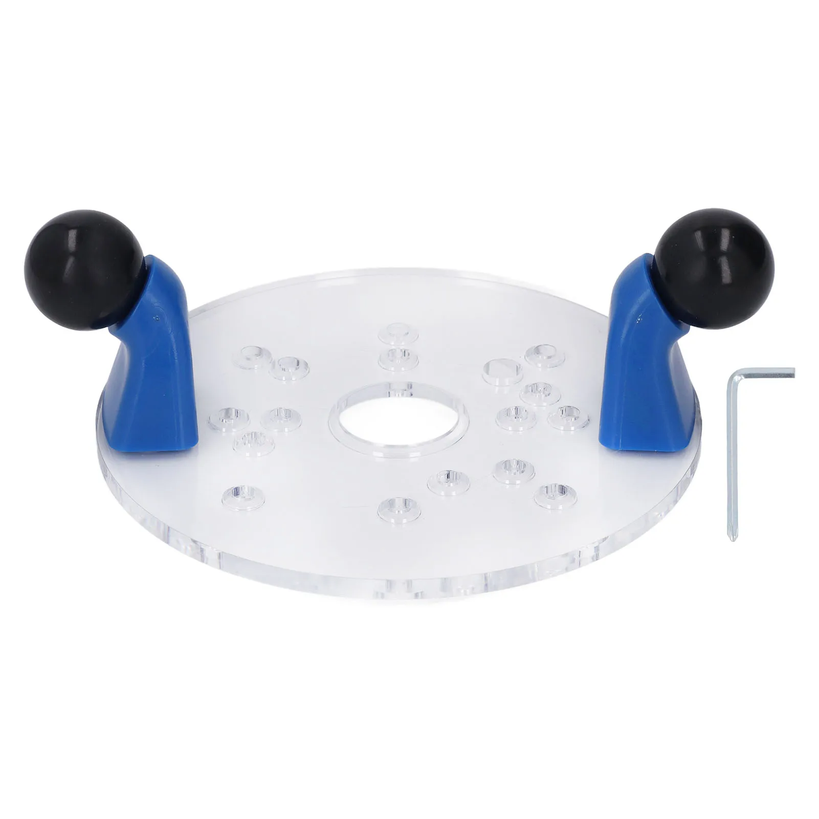 Router Base Plate for Table Trim Portable Clear PVC with Predrilled Holes Shank Round  Trim Router Base Plate