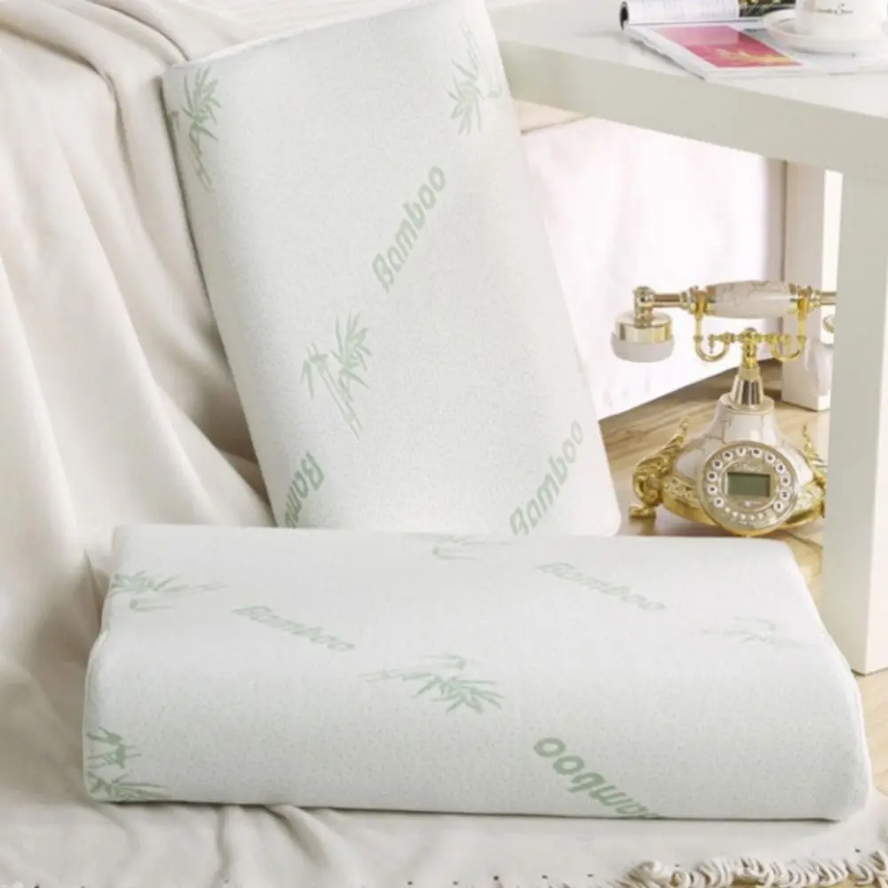 New Slow Rebound Bamboo Fiber Pillow Health Care Soft Memory Foam Pillow Support NeckRelief Comfortable Orthopedic Pillows Home