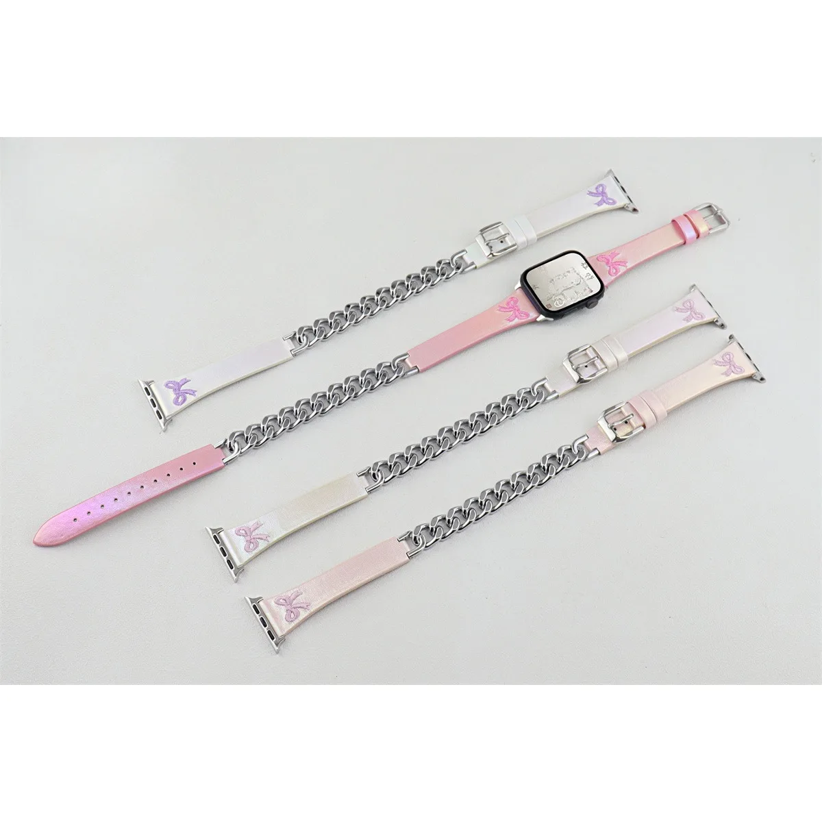 Watch Band For Iwatch 42/44/45/46/49mm 38/40/41mm PU Leather Fashion Watch Strap For Watch Series Ultra2 Series 10/9/8/7/6/5/4/3/2/1_voghion.com