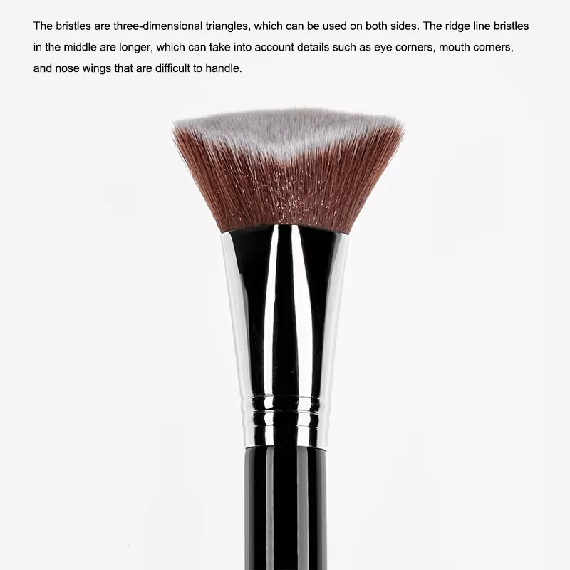 2 Type 4D Pyramid Shape/Innovative design Synthetic Hair Single makeup Brush Fit Foundation Brushes Blush Face Make up Brushes