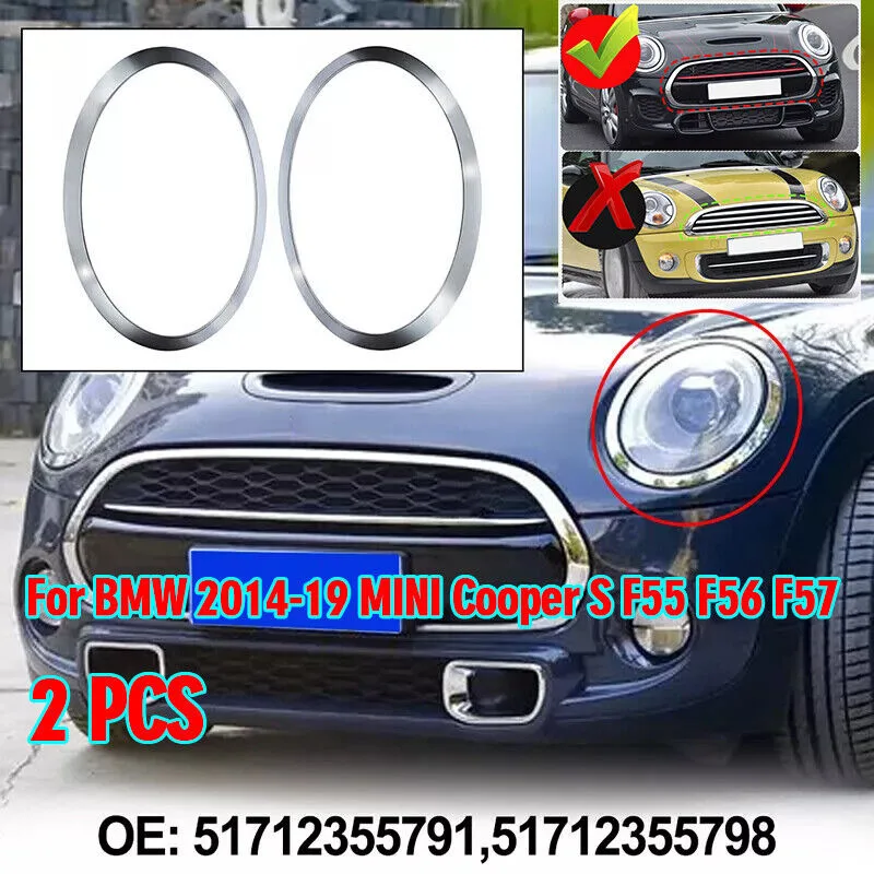 1Pair Chrome Headli…