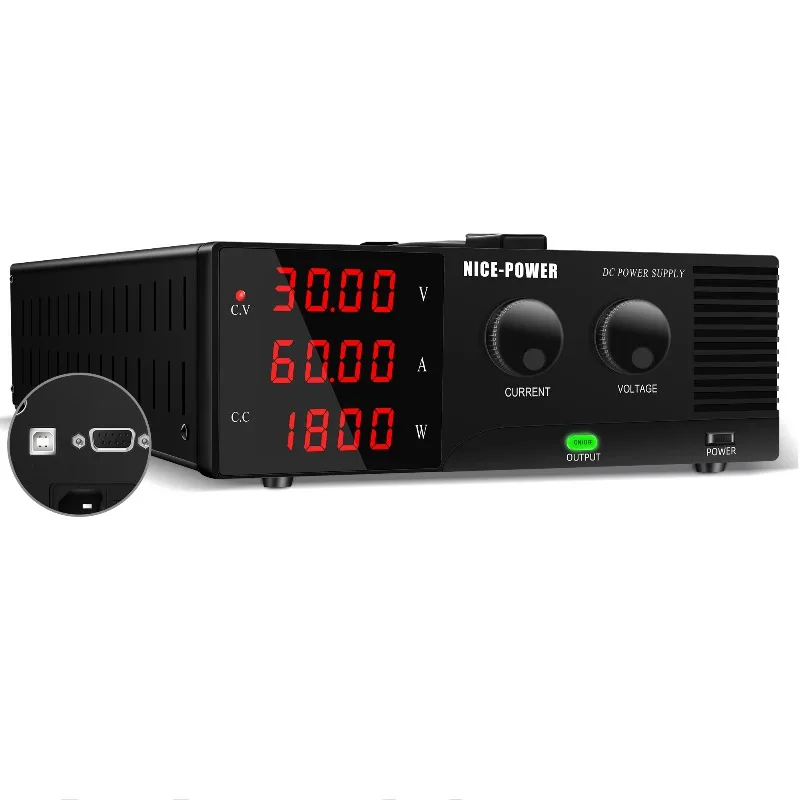R-SPS3060-232 High Precision 30V 60A DC Power Supply Adjustable Voltage Protector Symmetrical DC Switch