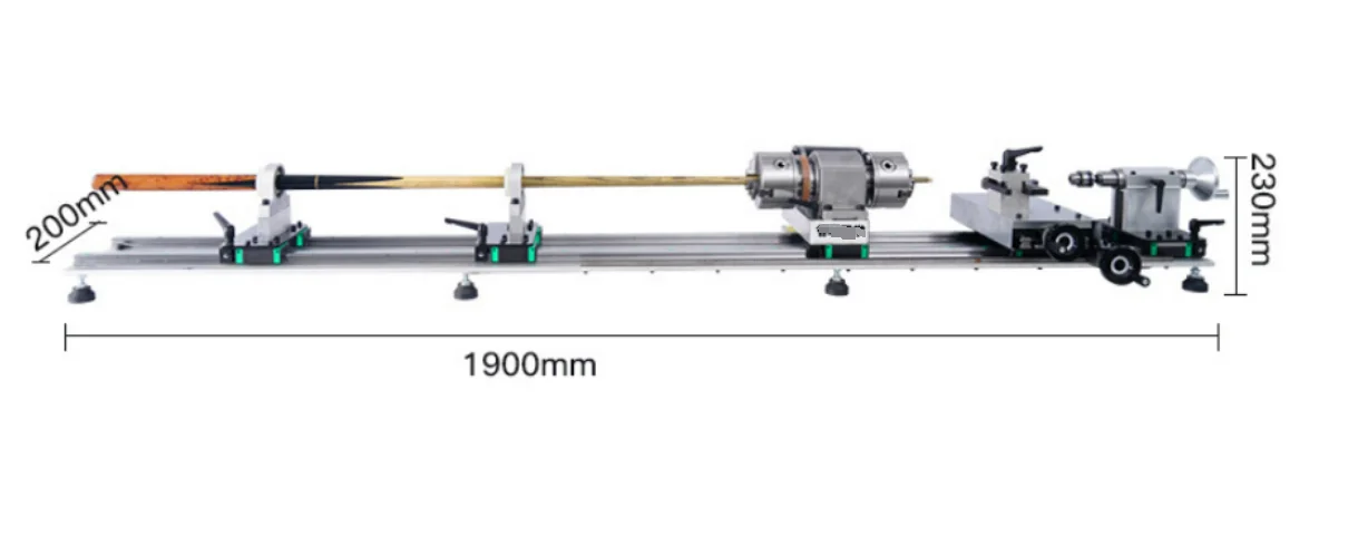 Double Head Double Track Pro+ Minor Billiard Pool Cue Repair Lathe Machine for Professional Accessories