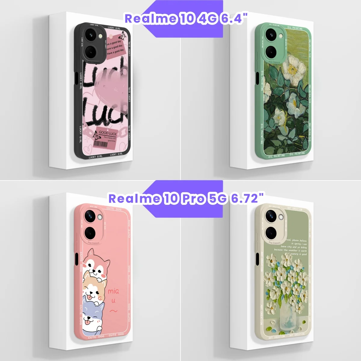 For OPPO Realme 10 10 Pro Case Cute Panda Cases Soft Silicone Liquid Back Cover Lens Protection Coque For Realme10Pro 10 Funda