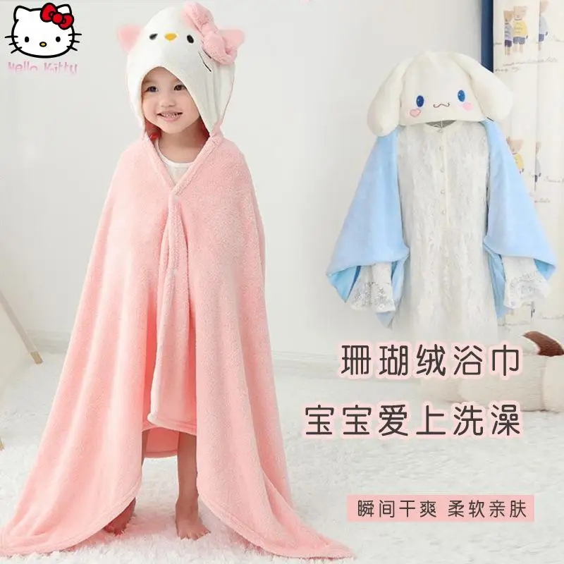 accappatoio-con-cappuccio-anime-kuromi-hello-kitty-per-bambini-mantella-ispessita-cartoon-unisex-per-neonati-copricostume-spa-asciugamano-da-bagno-regalo-per-la-doccia
