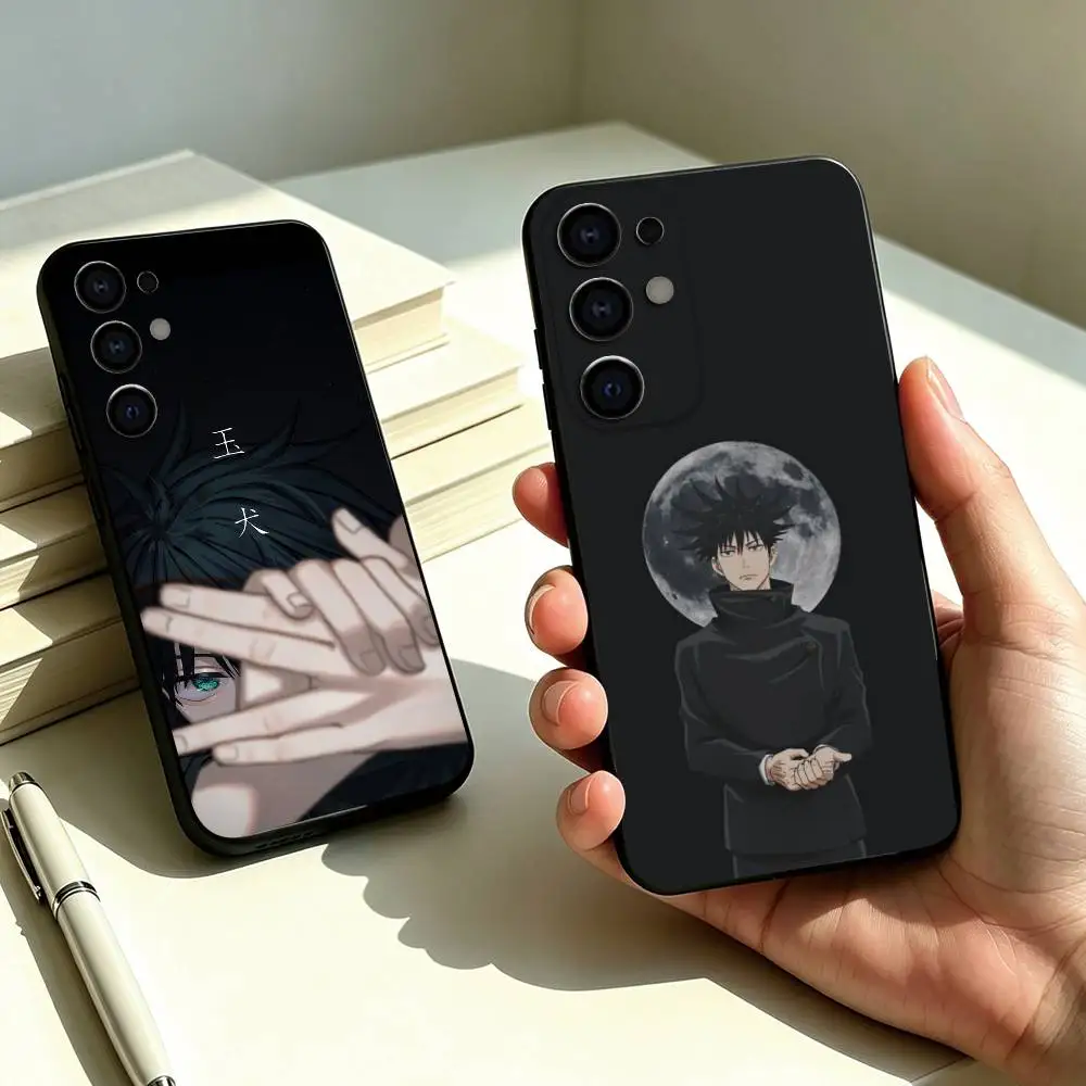 Jujutsu Kaisen Gojo Satoru Phone Case For Samsung S25,S24,S21,S22,S23,S30,Ultra,S20,Plus,Fe,Lite,Note,10,Black Cover Gift