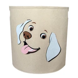 Cotton Animal Storage Basket With HandleToys Clothes Shoes Organizer Sundries Folding Storage Box Cabinet Home Basket Container