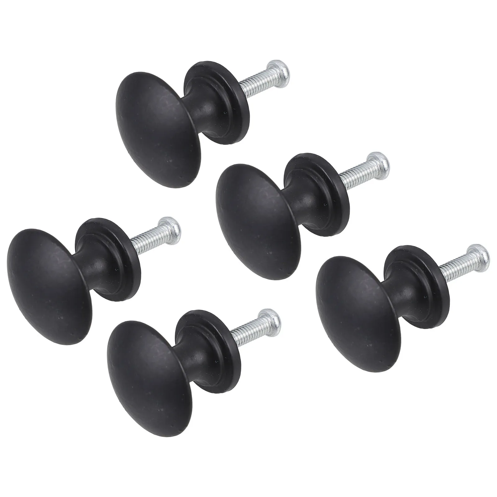 

5pcs Drawer Handle Dresser Small Cabinet Knob Pulls Furniture Knobs Handles for Cabinets Drawers Zinc Alloy Modern Black