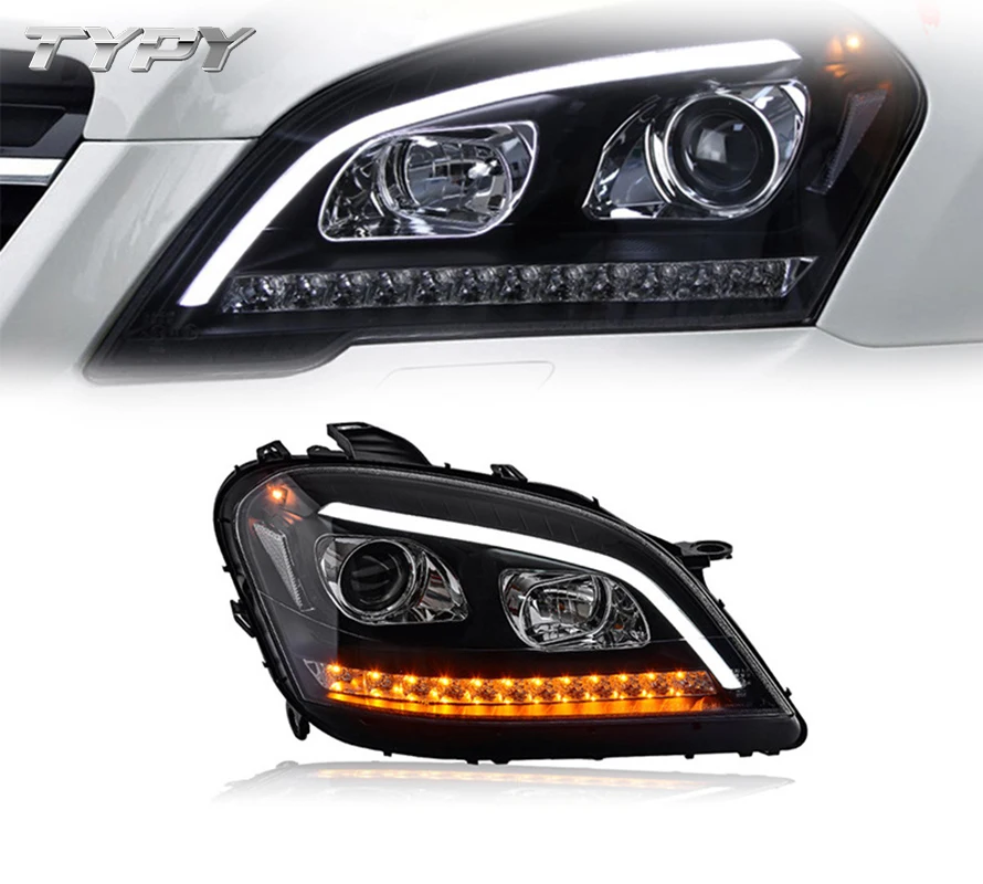 

Car Headlamp Modified Head Lamp Head Light LED Daytime Running Lights For Mercedes-Benz W164 ML350 500 2005-2008