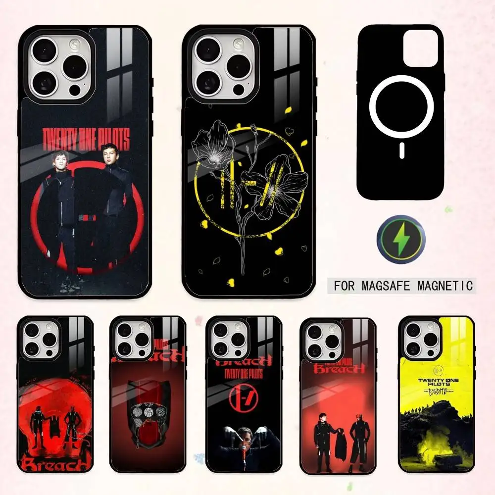 

B-Band Twenty One P-PILOTS Phone Case For iPhone17,16,15,14,13,12,11 Plus,Pro Max Magnetic For Magsafe Wireless Charging
