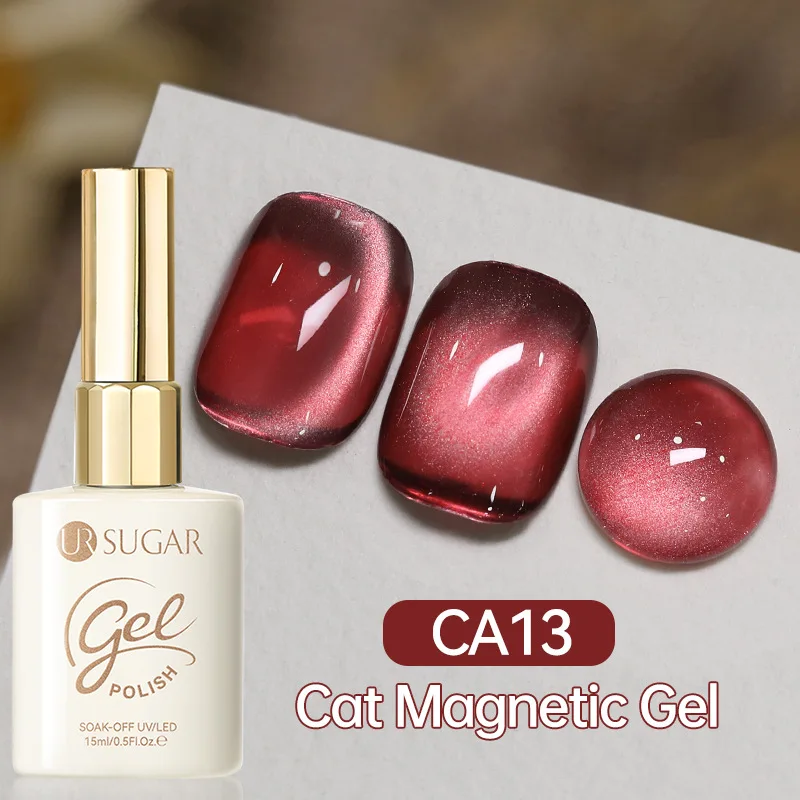 4가지 색상 15ml 레드 핑크 캣 마그네틱 젤 네일 폴리쉬 세미 퍼머넌트 소크 오프 UV LED 페인팅 바니쉬 매니큐어 DIY 디자인용
