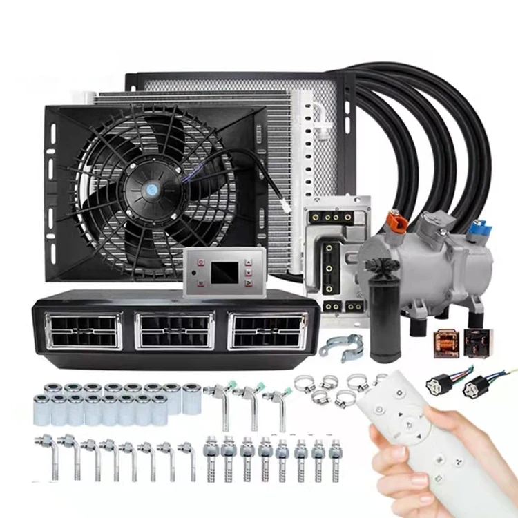 24 فولت 12 فولت مخفي وقوف السيارات تكييف الهواء مصدر التبريد السريع الشركة المصنعة للمركبة العالمية