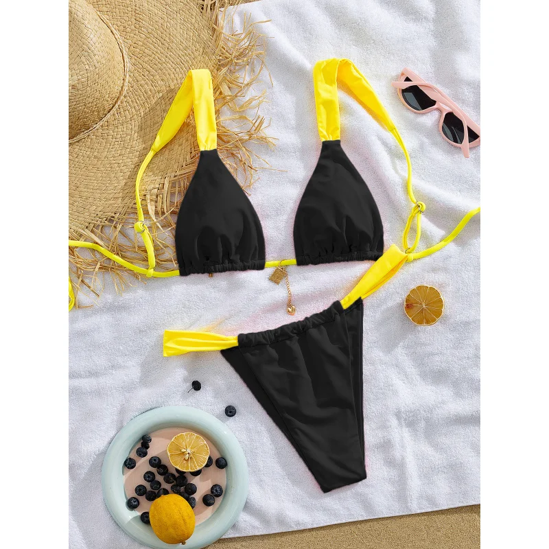 جديد حقيبة لينة قابل للتعديل حزام الكتف المطبوعة الدانتيل أنيقة حزب الصيف الشاطئ أزياء المرأة بيكيني #1