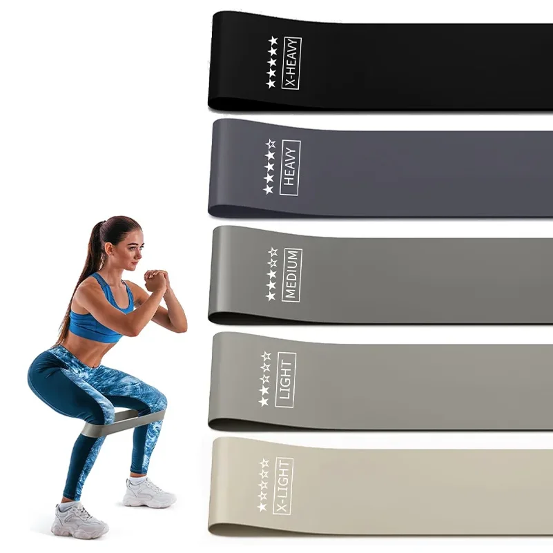 Resistance Bands 5 Different Levels Elastic Exercise Bands for Home Yoga Pilates Crossfit Strength Training for Men Women