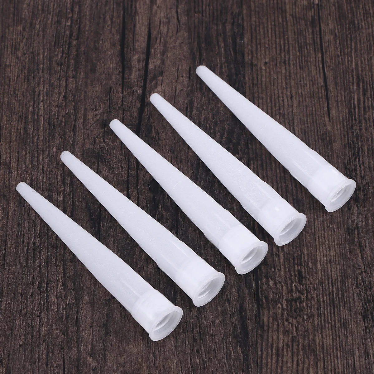 20 peças bico de calafetagem de vidro tubo de plástico fornece ponta de tubo descartável para uso industrial de construção substituição durável