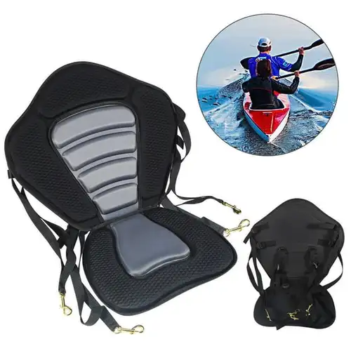 Asiento de tabla de Paddle para Kayak, asiento con respaldo ajustable con bolsa de almacenamiento, asiento con respaldo antideslizante para lanchas de remos, pesca, canoa