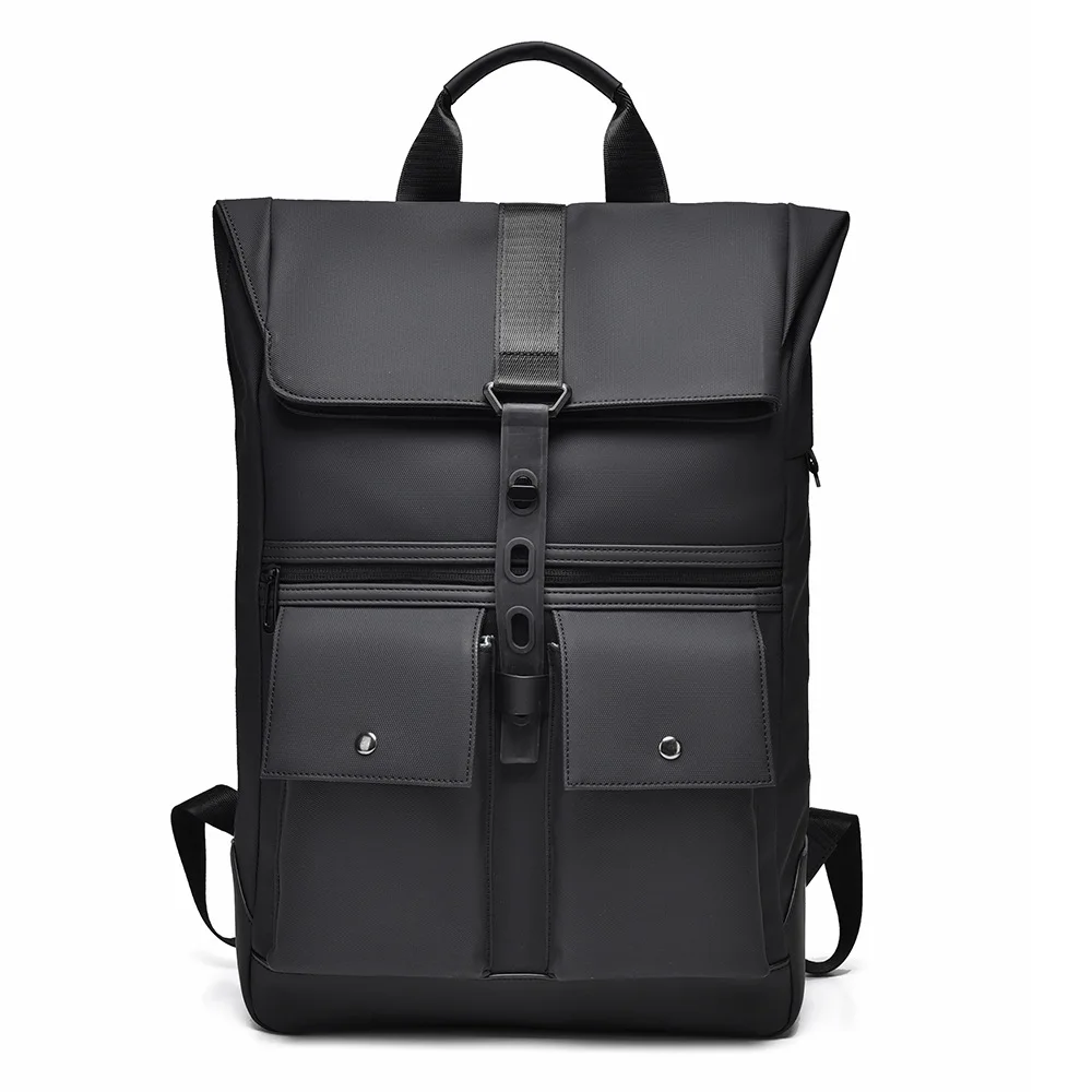 New Multi-functional Backpack with Folding and Rolling Mouth, Large Capacity Computer Backpack, Outdoor Leisure Sports Travelbag