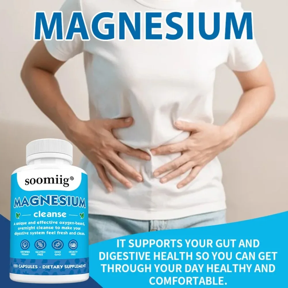 Magnesium Colon Cleanse Detox Occasional Constipation Relief,  Natural Ingredients, Beneficial for Digestion and Gut Health