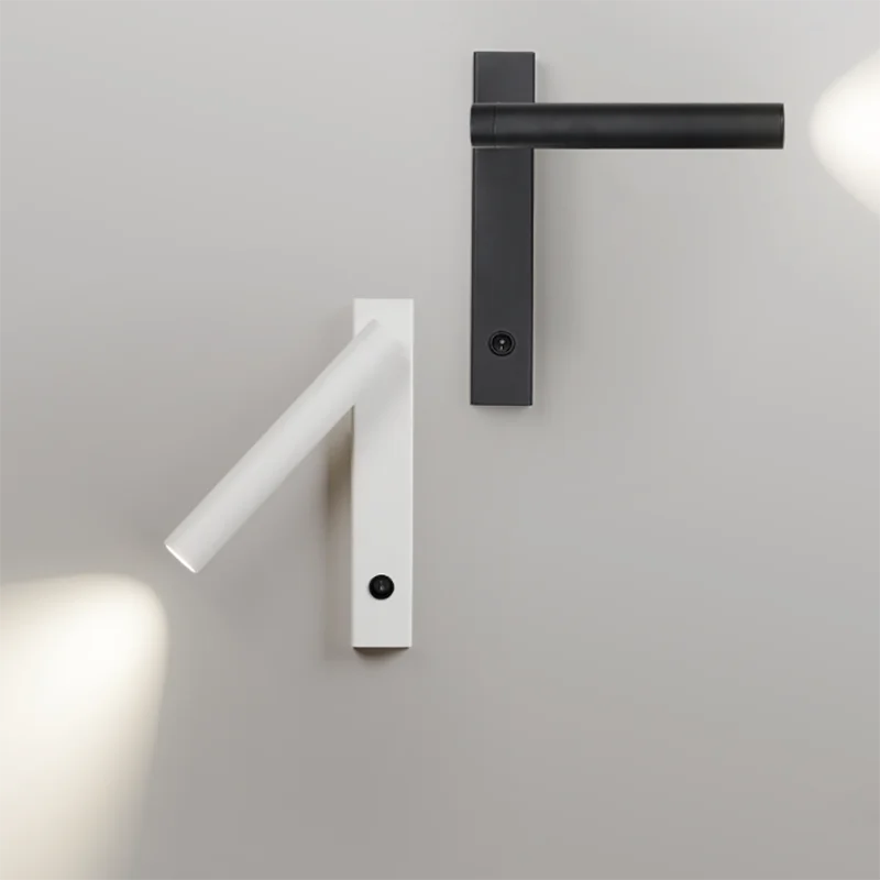 

Modern Led Wall Lamp Reading Light For Bedroom Hotel Headboard Night book Lamp Rotation Bedside Wall Lamp with switch Led Light