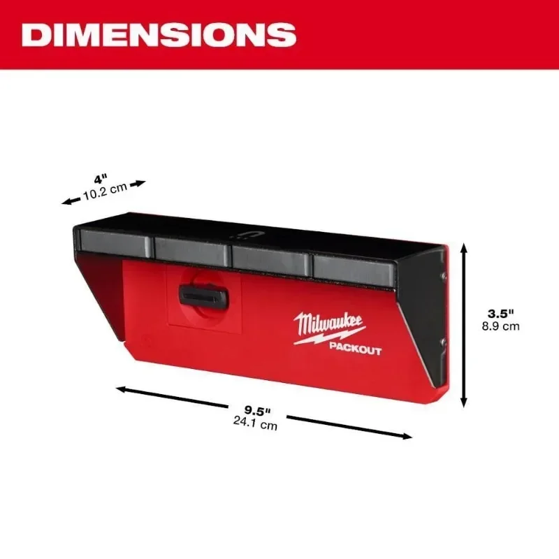 Milwaukee 48-22-8346 PACKOUT™ Magnetic Rack Power Tool Accessories MILWAUKEE Tools