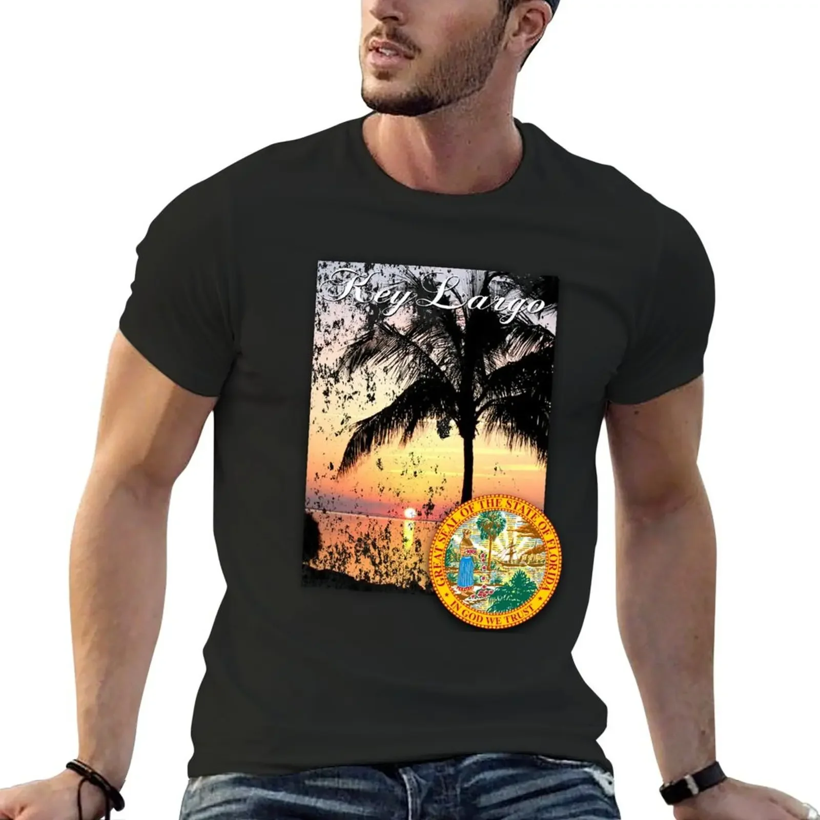 key largo T-Shirt football t shirt luxury designer slim fit t shirts for men