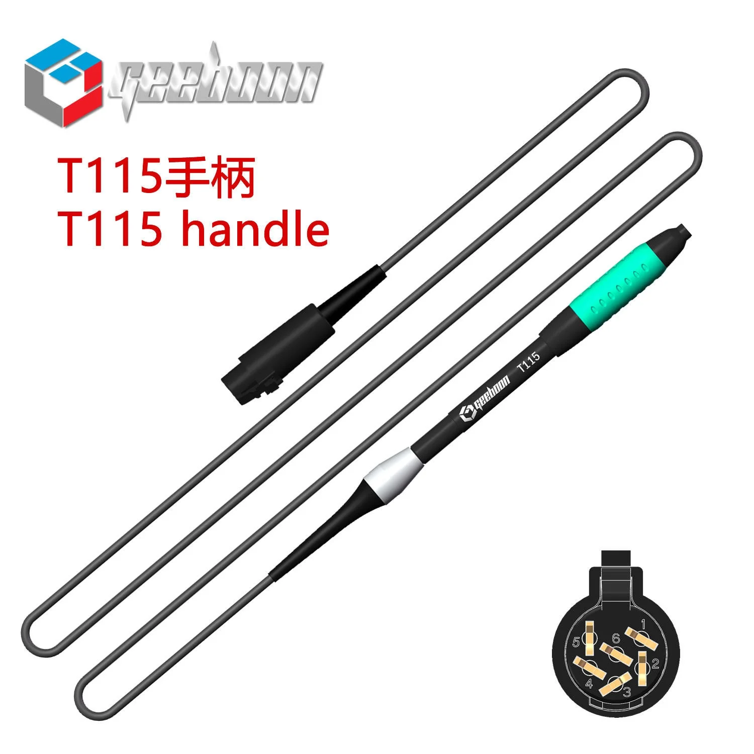 

GEEBOON T115 Soldering Handle with 6-hole compatible for TC22 Station