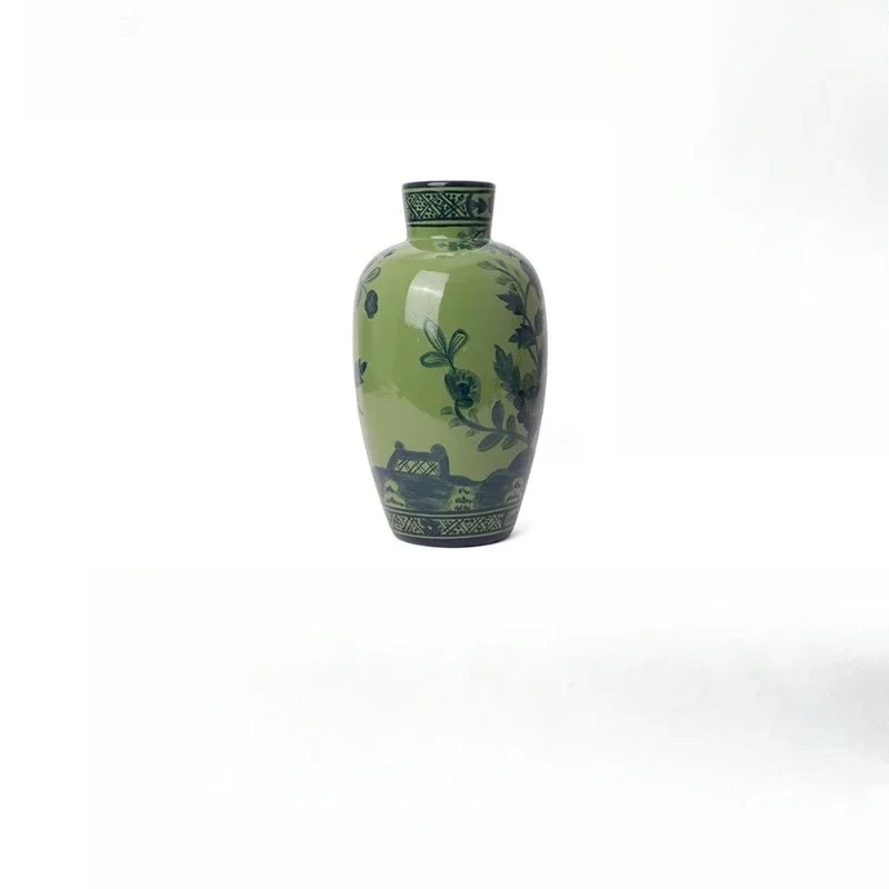 

Antique vase hand-painted ornament