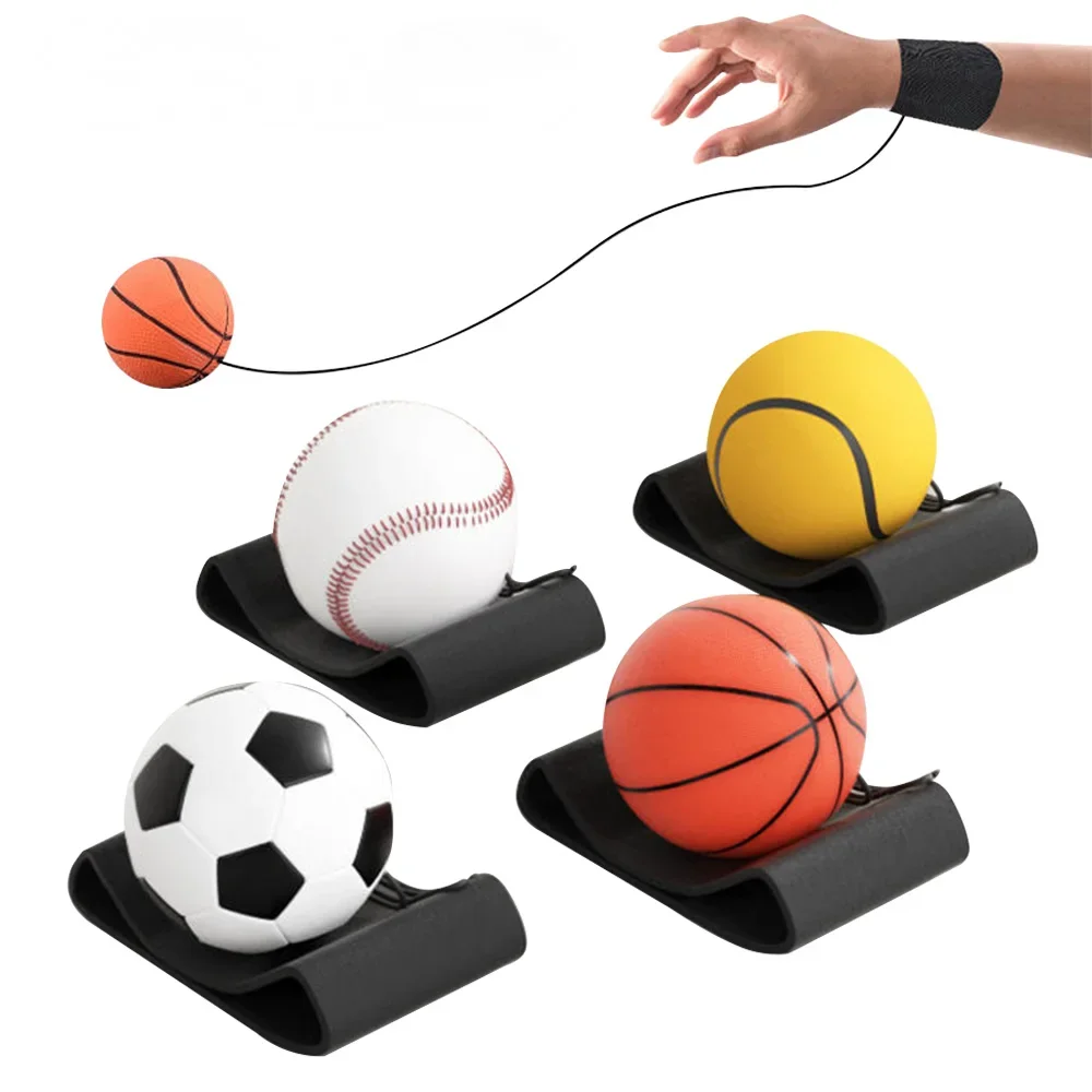 1Pc Returned Balls Wrist Elastic Ball Wrist Return Ball Hand Throw Back Ball Exercise Coordination Gift Diameter 6Cm