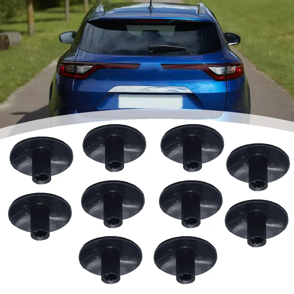 

10pcs Black Plastics Auto Fasteners Wheel Housing / Door Trim Panel Retaining Clip for Renault 7703081054 Car Accessories