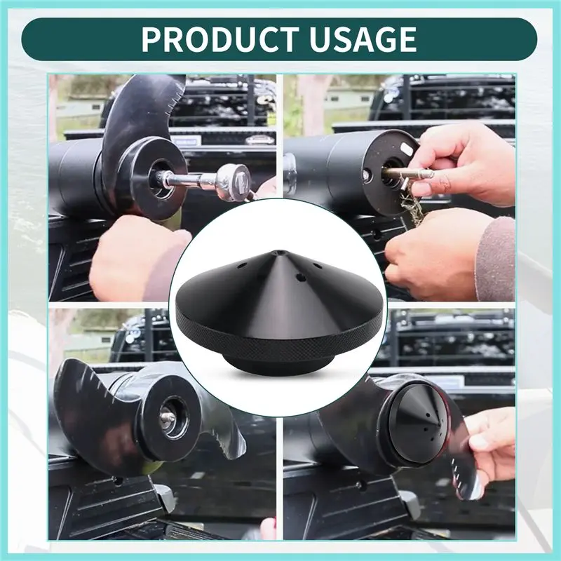 AEE5-Eliminator Trolling Motor Prop Nut For Minnkota 35-70Lb Models (GFEL-MKS-BK-DP)
