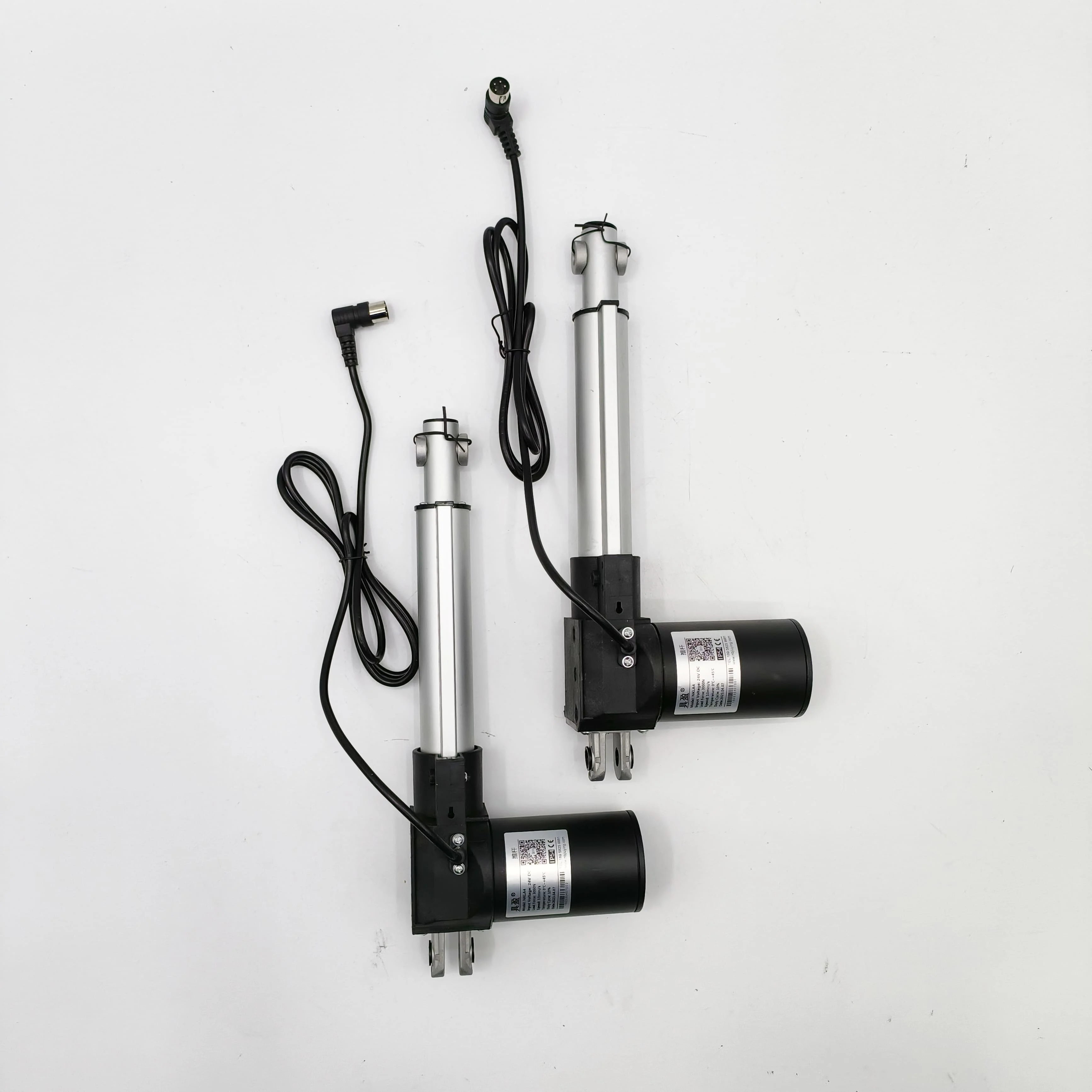 6000N 1320lb Home Appliance Usage Furniture Small Linear Actuator 24V Permanent Magnet Waterproof Brush IP43 Flange Mount Motor