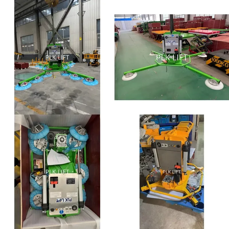 

YWM Certificate PLK LIFT New 360 Electric Rotating Battery-powered X-type Vacuum Suction Cup Lifting Machine 1200kg Load
