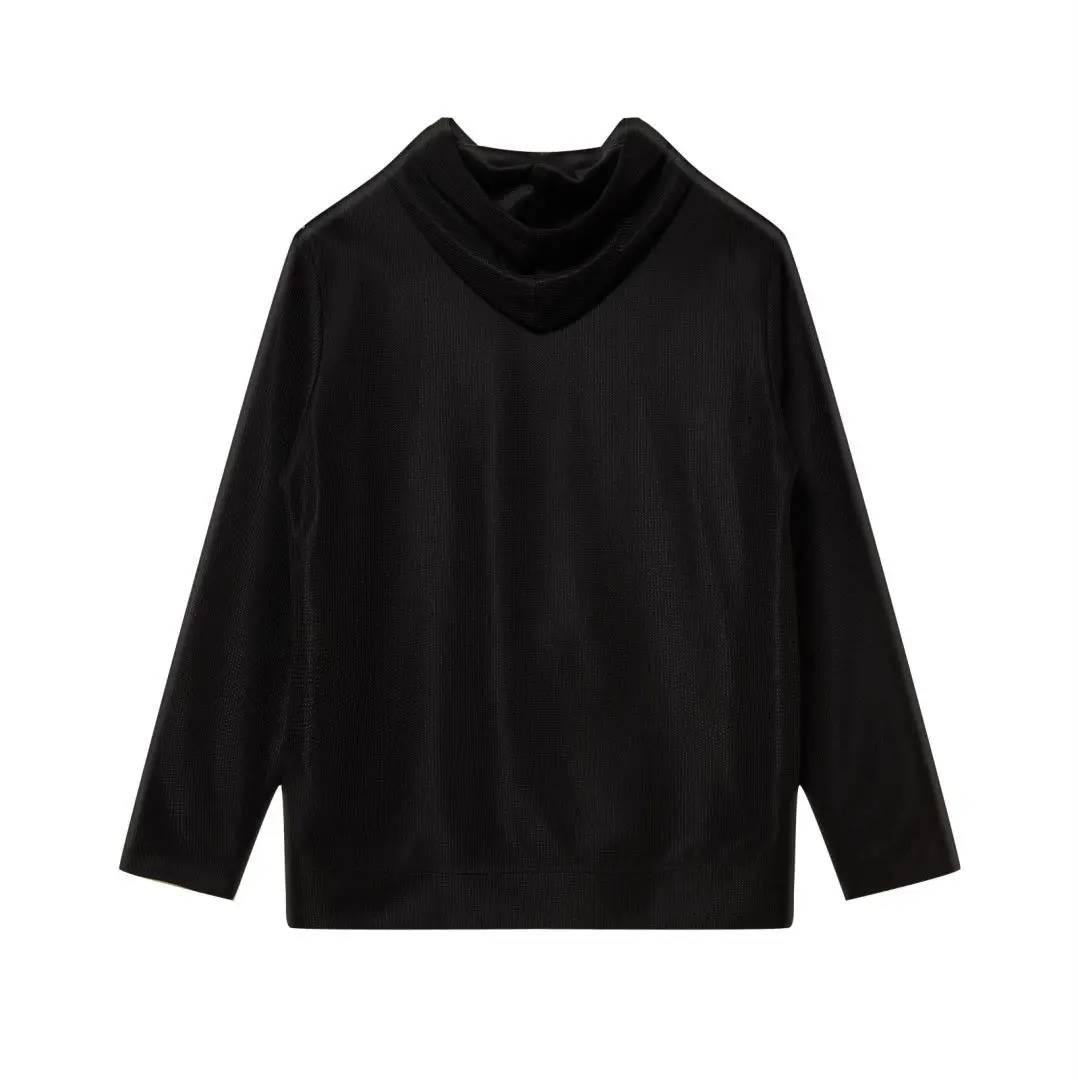 New Waffle Sports Sweater Zipper Drawstring, This Classic Model Is Factory Direct Sales, Spot First Delivery