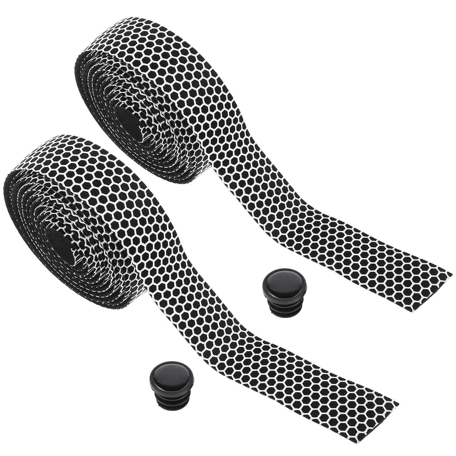

2Set Bicycle Handlebar Tapes Honeycomb Silicone Nonslip Grip Wraps Road Bike Handlebar Covers Cycling Vibration