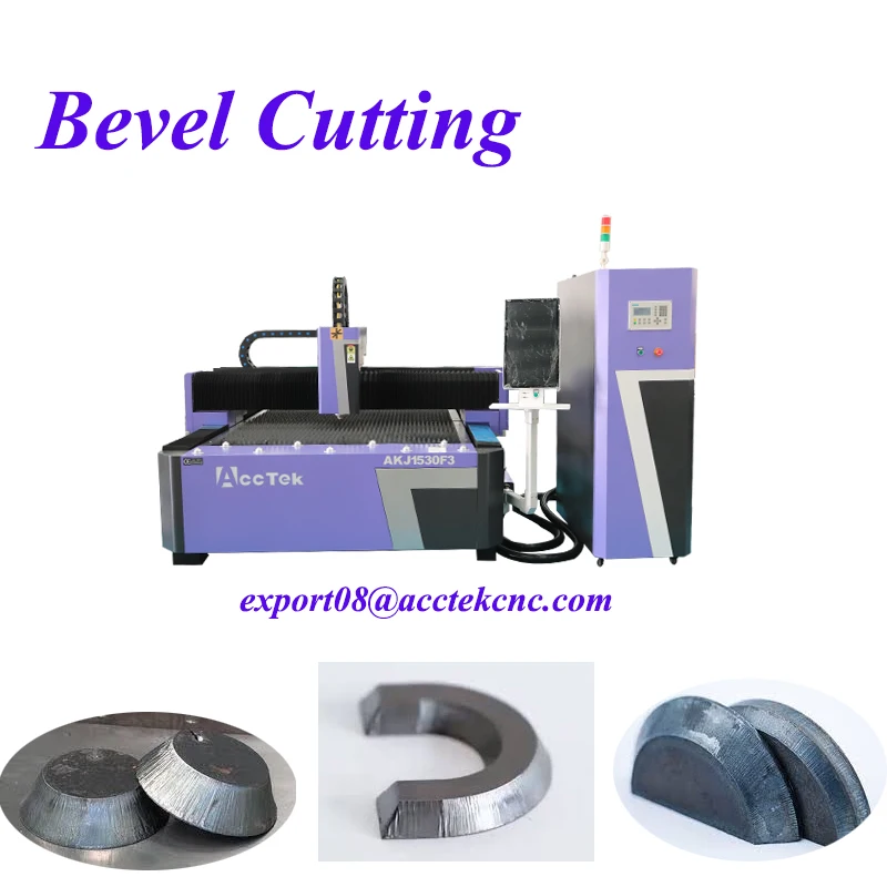 45 Angle Bevel Cutting Fiber Laser Cutting Machine for Carbon Steel Bevel Cutting