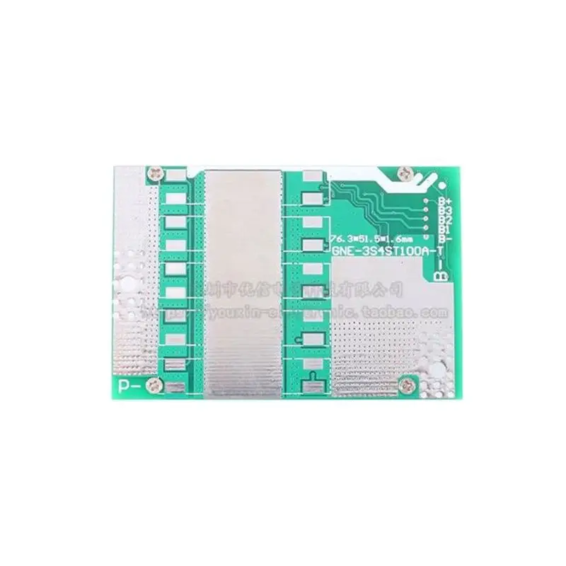 Placa de protección de batería de fosfato de hierro y litio de cuatro series 12.8V50A con ecualización de la misma puerto de sobrecarga, sobredescarga, corta