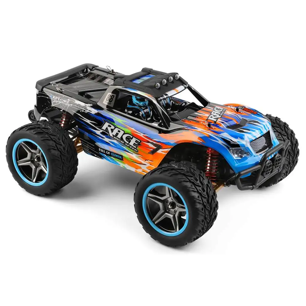 Wltoys 104019 1:10 2.4G 55 KM/H High Speed Racing RC Car 4WD duży stop elektryczny pilot Crawler samochodzik zabawka dla dorosłych chłopiec