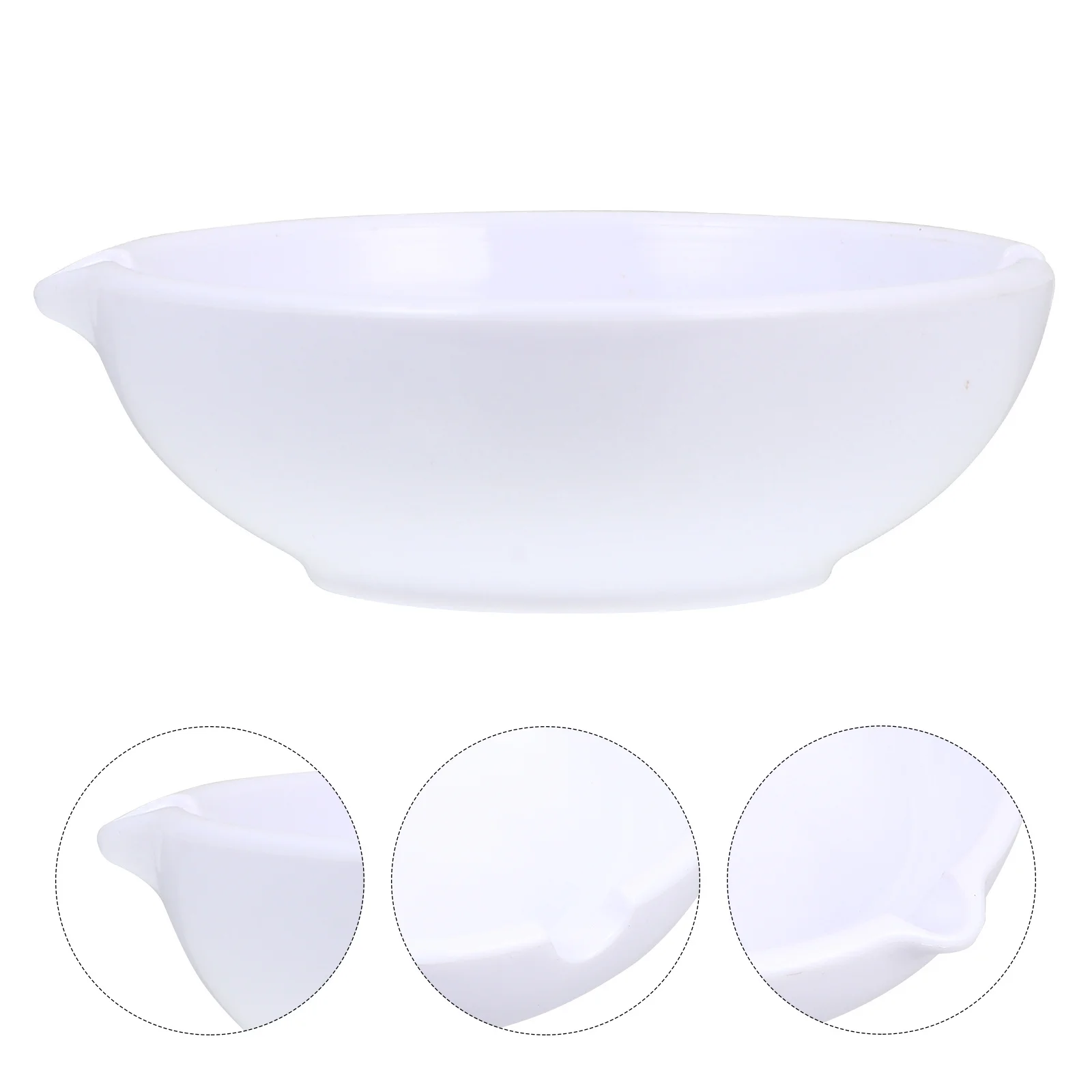 

1Pcs High-Quality Plastic Ink Dish Imitation Porcelain Tray Easy Clean Round Design Beginner Tool Ink Dish