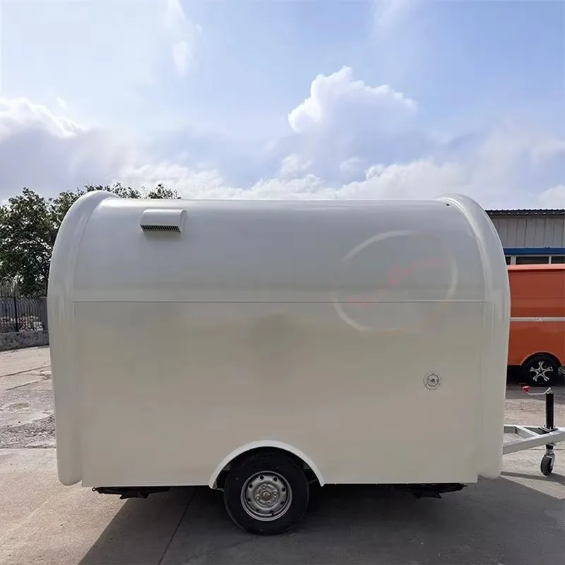 

Индивидуальный хит продаж, ретро-кофейный фургон с едой, мобильный уличный прицеп для еды, тележка для продажи в США 2025