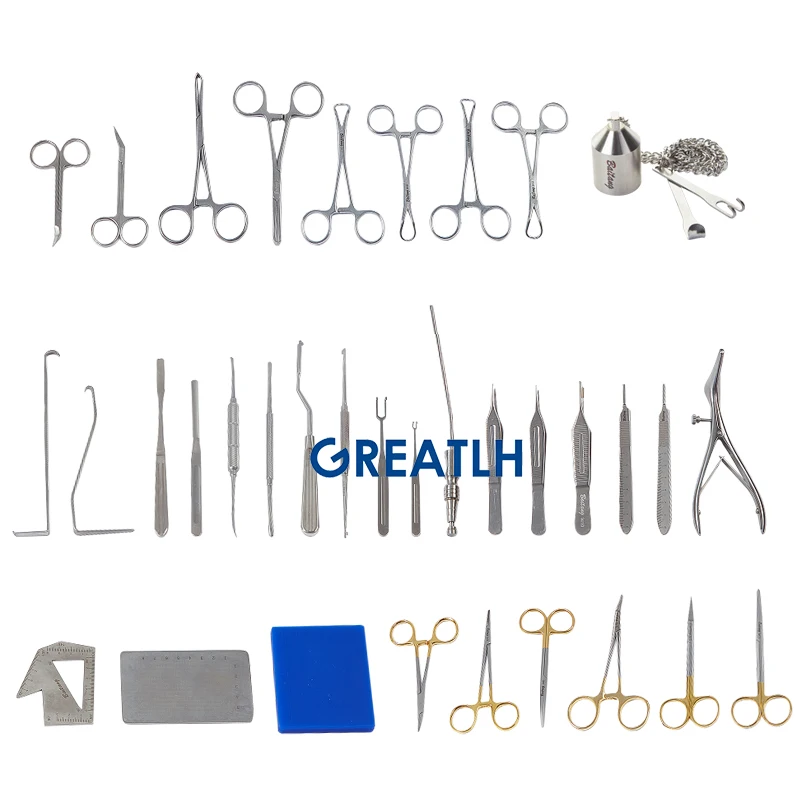 Rhinoplasty Instruments Set Nasal Comprehensive Operation Tool Stainless Steel Bone Chisel Thyroid Retractor