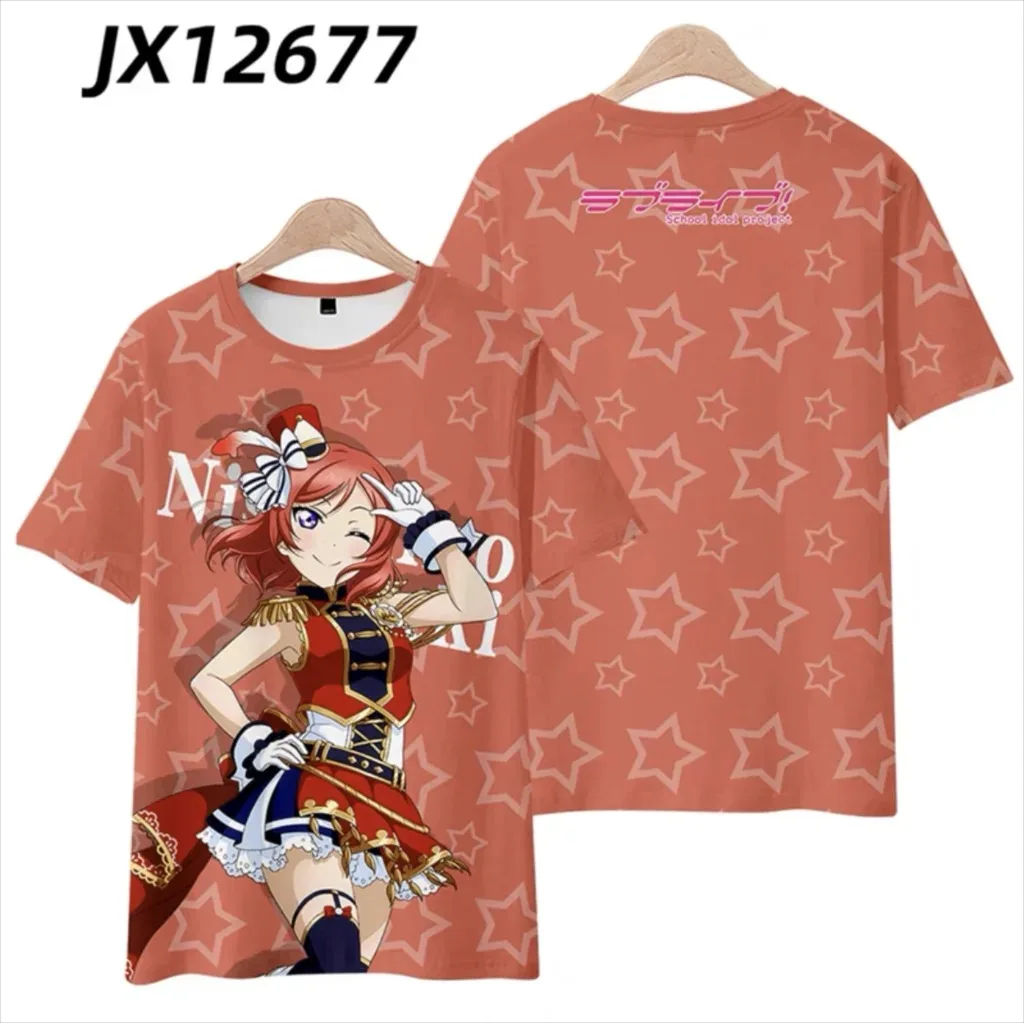 

Adorable!!! I-Printing 3D Round Neck Short Sleeve T-shirt,Popular Japanese Anime Streetwear,Summer Fashion