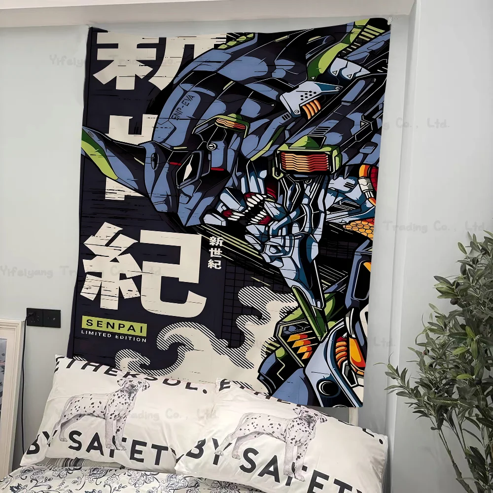 

Anime E-Evangelions Tapestry Art Printing Japanese Wall Tapestry Anime Wall Hanging Home Decor