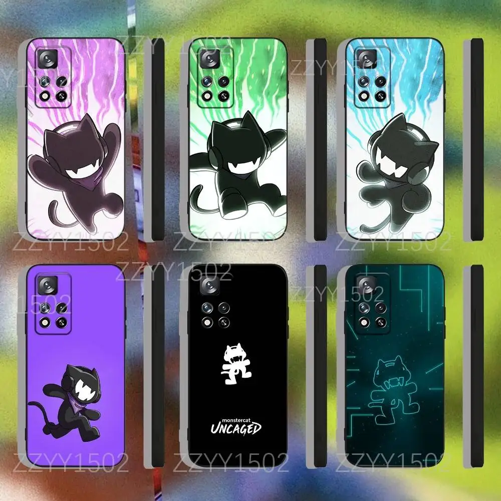 

M-Monstercat DJ Remix For Samsung S25,S24,Ultra,S20,S30,Plus,S22,S23,Ultra,Plus,5G Black Silicone Soft Case