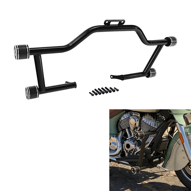 

Motorcycle Front Engine Guard Crash Bar For Indian Chieftain 2014-2025 Springfield Dark Horse 2018-2020