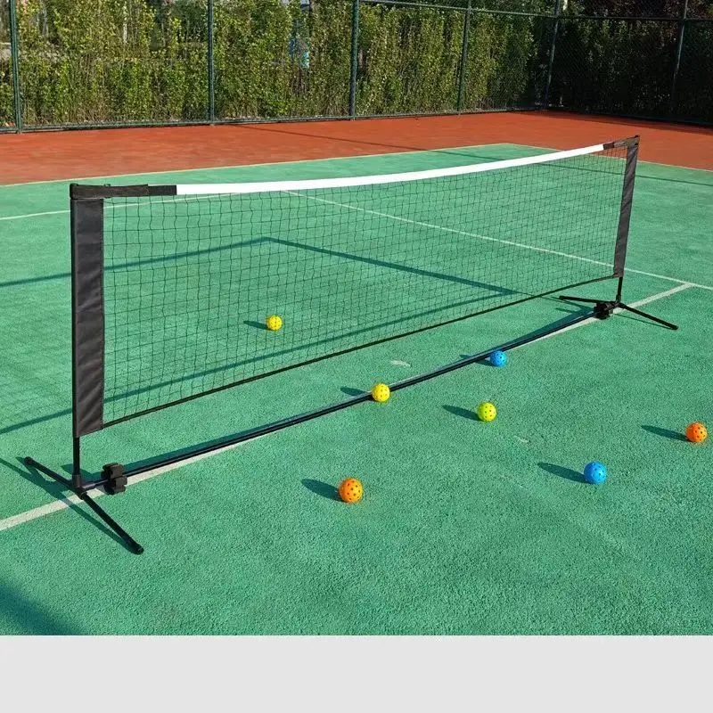 Indoor Outdoor Portable Badminton Net Set with Carry Bag Adjustable Height Multi Sport Net for Pickleball Tennis