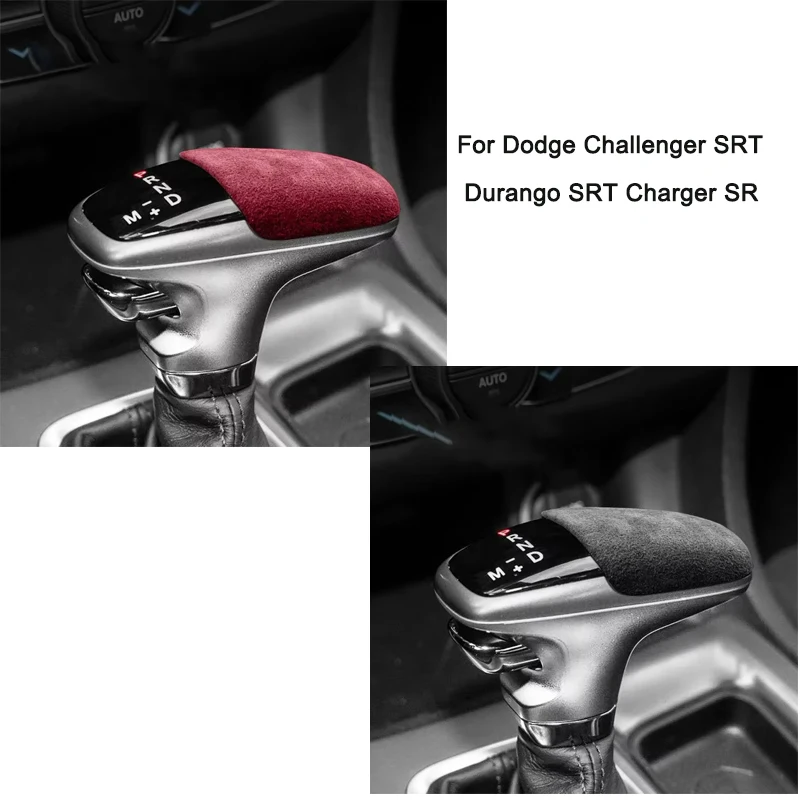 

Для Dodge Challenger SRT Durango SRT зарядное устройство SR Alcantara замшевая ручка переключения передач крышка накладки защитная накладка T